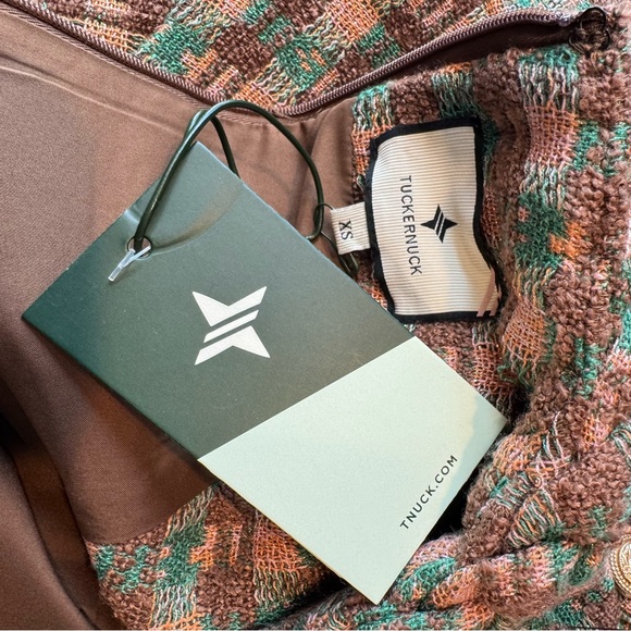 Tuckernuck NEW Neapolitan Tweed Sleeveless Retro Mod Jackie Mini Dress Size XS - Picture 11 of 12